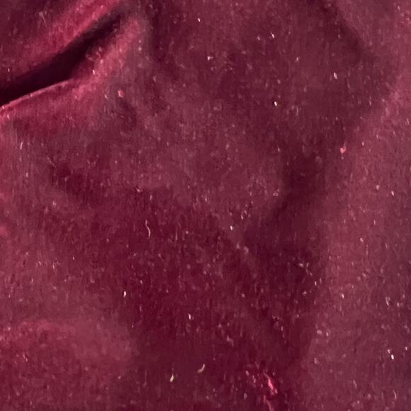 Vintage Oneill Shoulder Purse Maroon Velvet Multicolor Embroidered Flowers - Picture 5 of 12